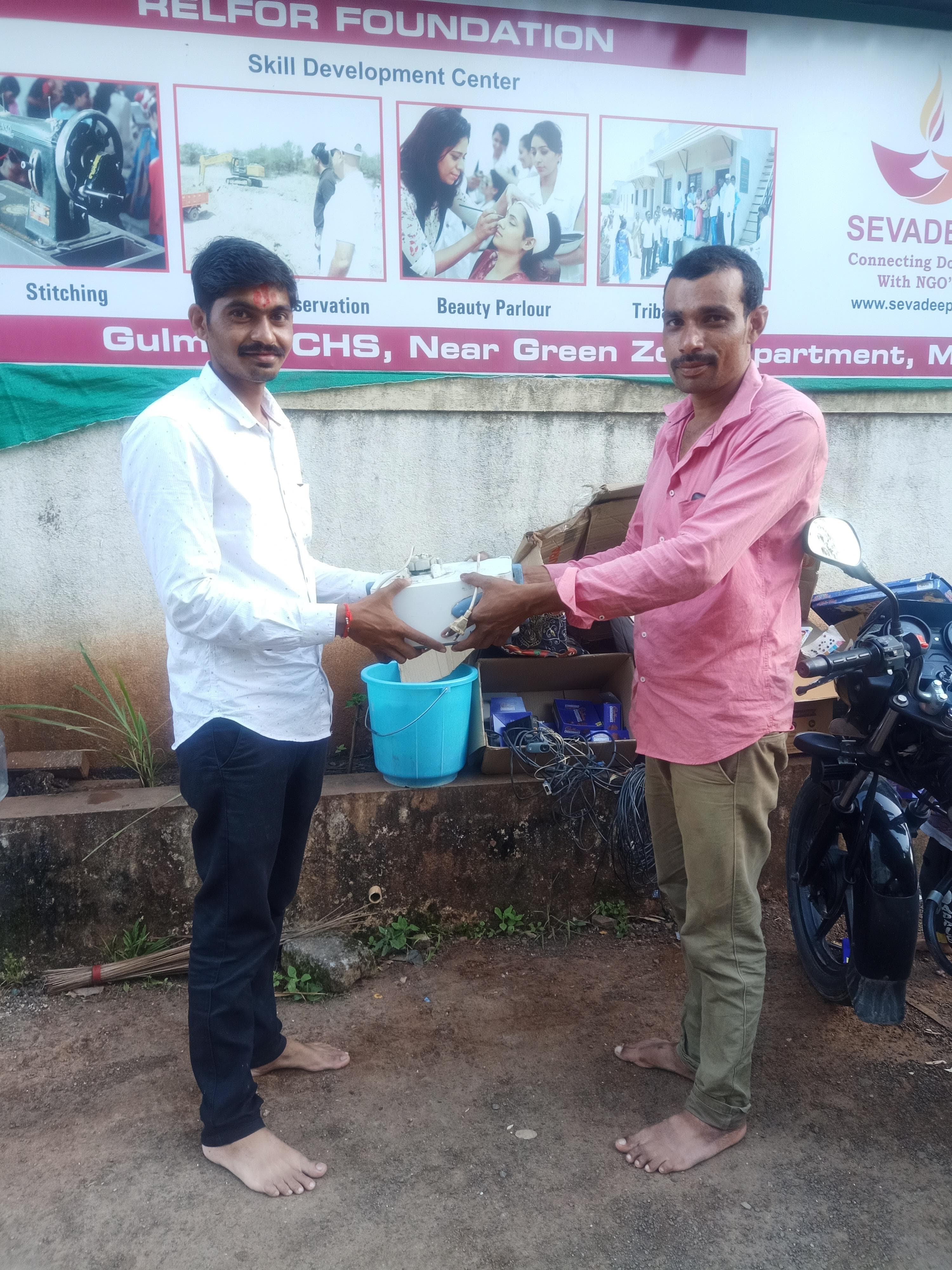 Items reaching NGO