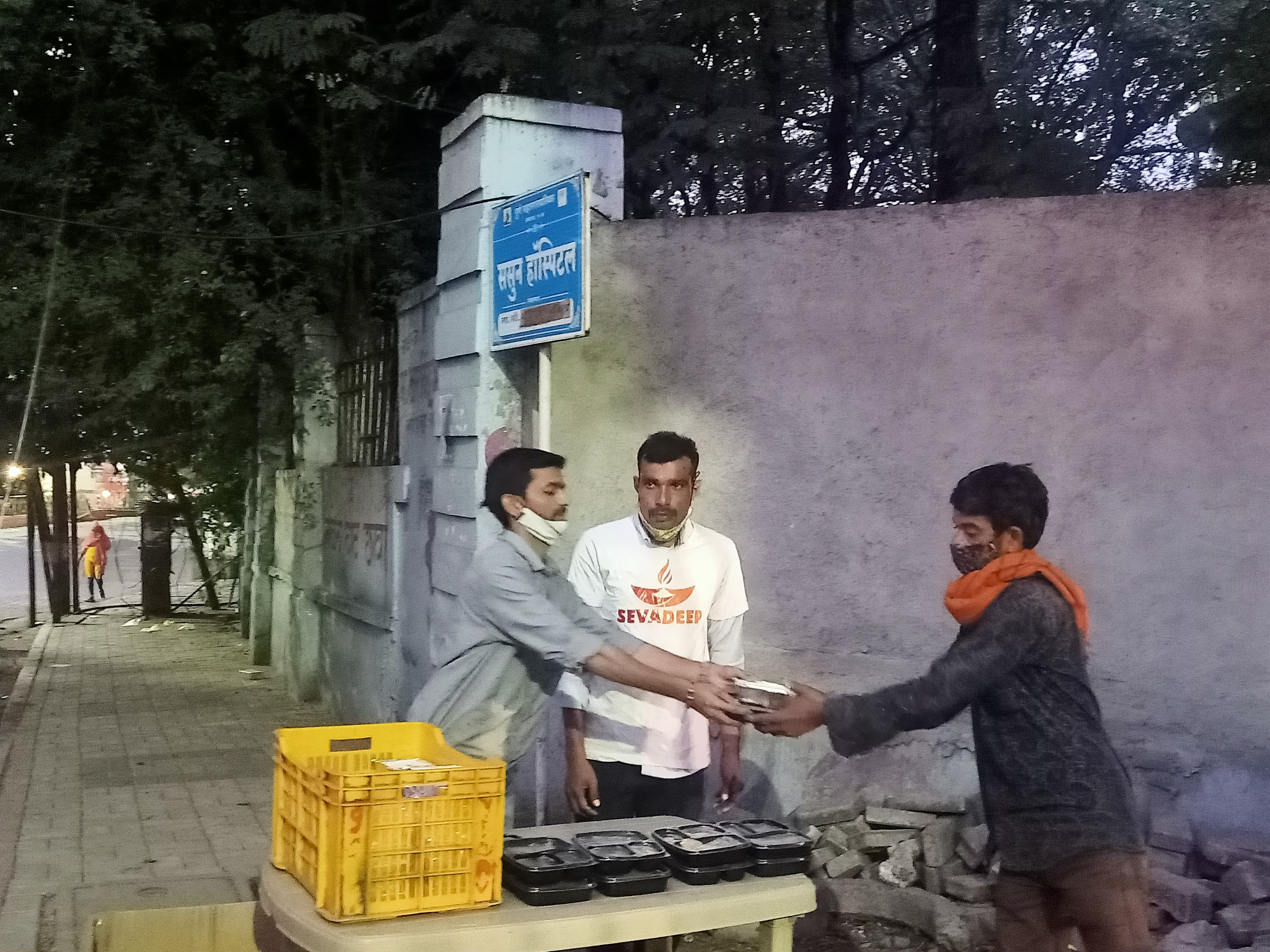 Feeding the hungry
