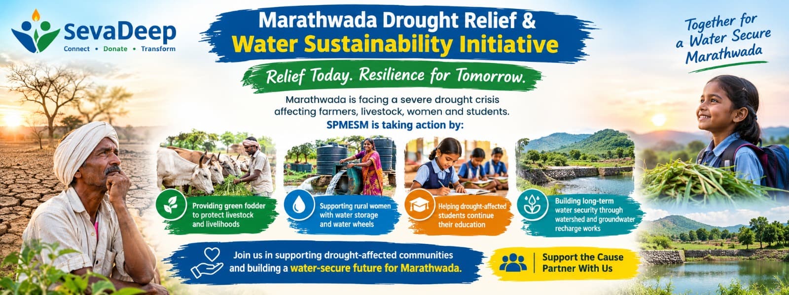 Support Drought-Affected Farmers – Help Bring Water to Villages